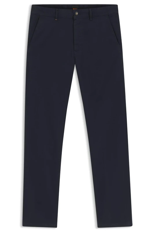 BOSS Mens Chino Slim Slim-fit Chinos in Stretch-Cotton Satin