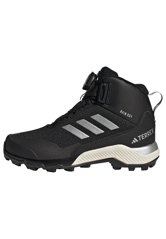 adidas Unisex Kids Terrex Winter Mid BOA RAIN.RDY Hiking Shoes, Core Black/Silver/Core Black, 4.5 UK