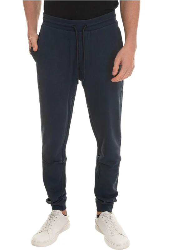 BOSS Mens Sestart Cotton-Terry Tracksuit Bottoms with Logo Patch