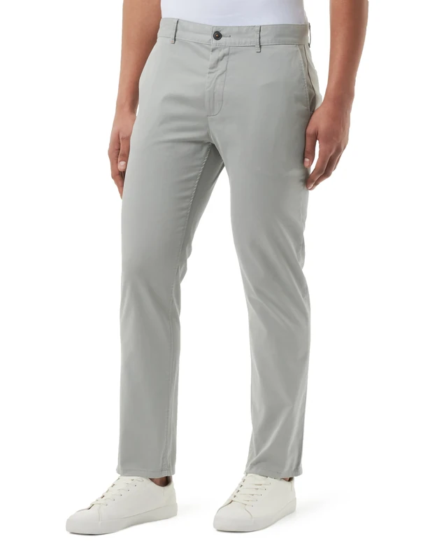 BOSS Men's Chino_Slim Trousers_Flat, Medium Grey30, 29 W/34 L