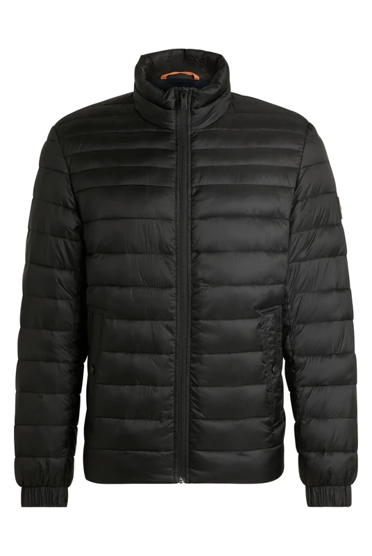 BOSS Mens Oden1 Logo-Badge Jacket with Water-Repellent Finish