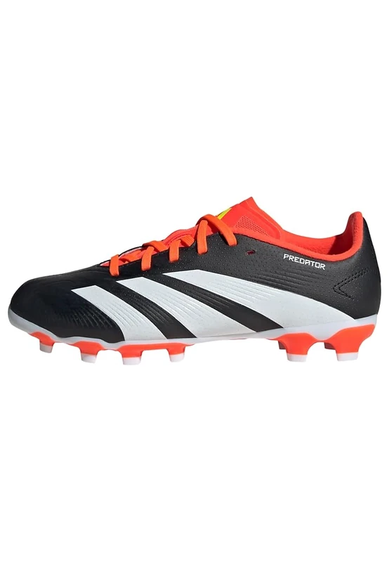 adidas Unisex 24 League Low Multi-Ground Boots, Core Black/Cloud White/Solar Red, 11 UK Child