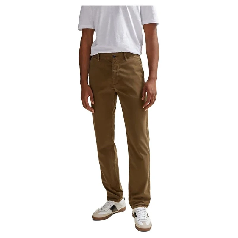 BOSS Mens Chino Slim Slim-fit Chinos in Stretch-Cotton Satin