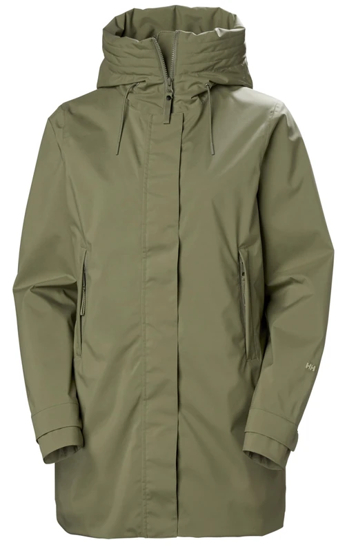 Helly Hansen Womens W Victoria Mid Length Raincoat, Green, S