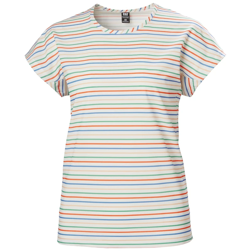 Helly Hansen Womens W Thalia Summer Top - Snow Multistripe, L