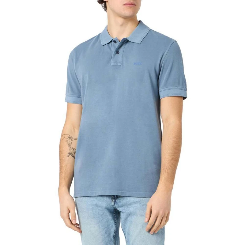 BOSS Men's Prime Polo Shirt, Light/Pastel Blue459, 3XL