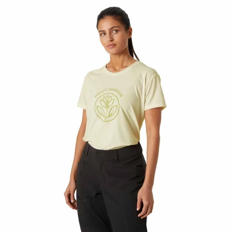 Helly Hansen Womens W Skog Recycled Graphic Tee - Snow, XL - Image 1