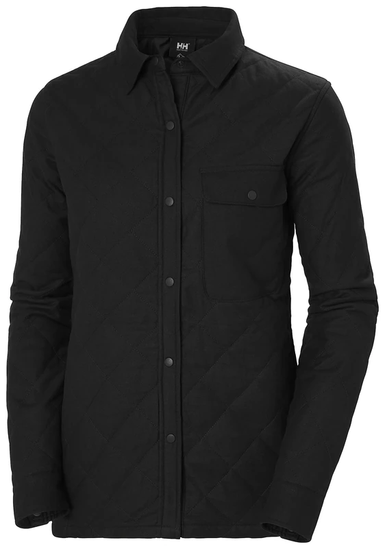 Helly Hansen Womens W Isfjord Insulated Shacket - Ebony, S