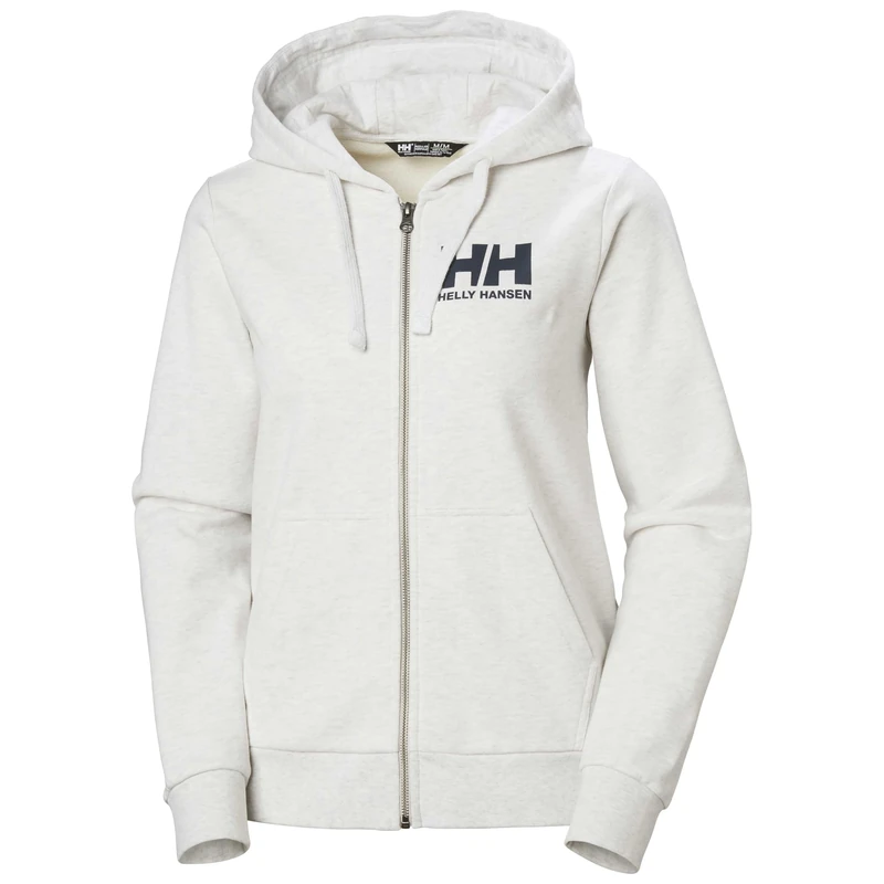 Helly Hansen Womens W HH Logo Full Zip Hoodie 2.0 - Nimbus Cloud, XS