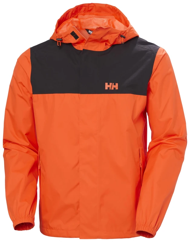 Helly Hansen Mens Vancouver Rain Jacket - Flame, 2XL
