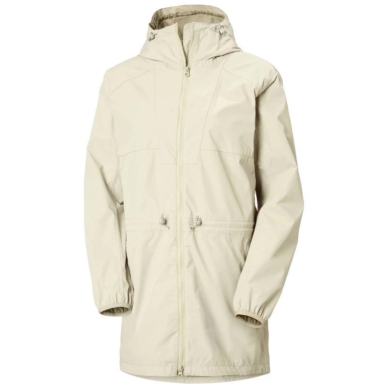 Helly Hansen Womens W Essence Mid Rain Coat - Cream, L