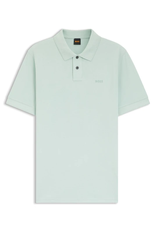 BOSS Mens Prime Cotton-piqué Polo Shirt with Logo Detail