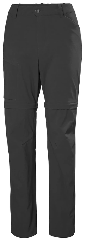 Helly Hansen Womens W ELV Light Zip Off Pant - Ebony, L