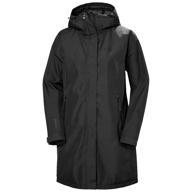 Helly Hansen Womens W Active Ocean Bound Raincoat - Black, L
