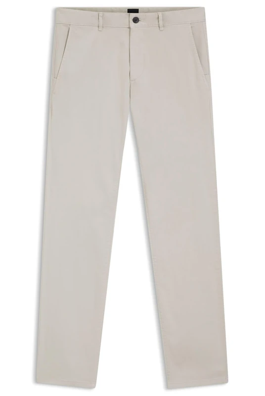 BOSS Mens Chino Slim Slim-fit Chinos in Stretch-Cotton Satin