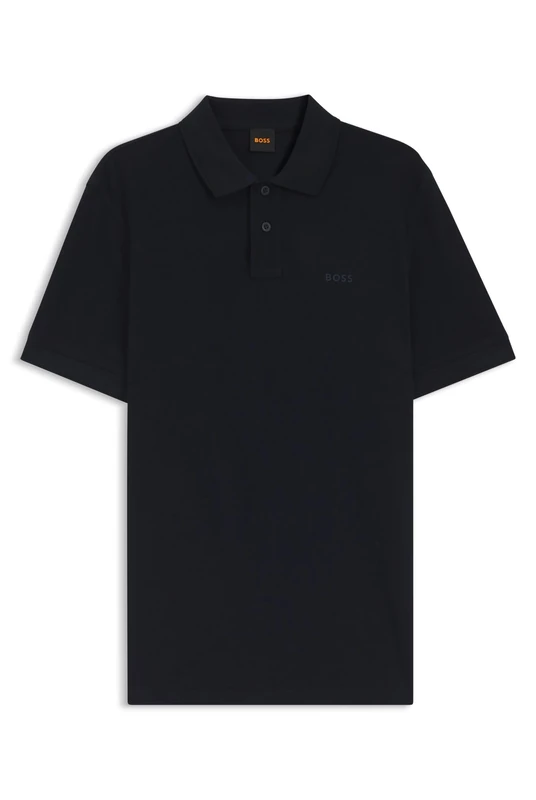 BOSS Mens Prime Cotton-piqué Polo Shirt with Logo Print