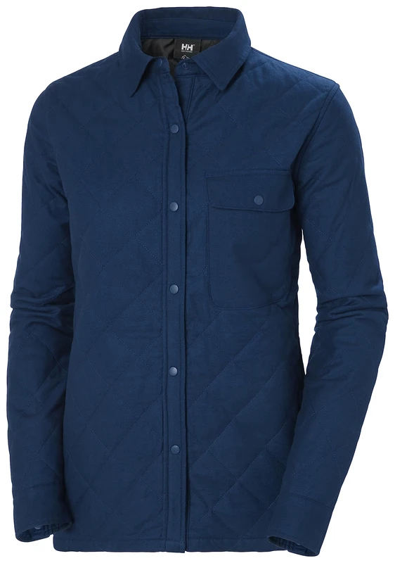 Helly Hansen Womens W Isfjord Insulated Shacket - Ocean, M