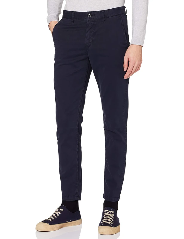 BOSS Mens Chino Slim Slim-fit Chinos in Stretch-Cotton Satin