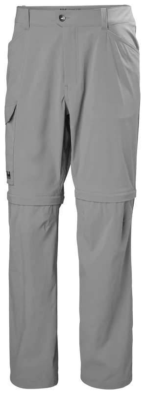 Helly Hansen Mens ELV Light Zip Off Pant - Concrete, L