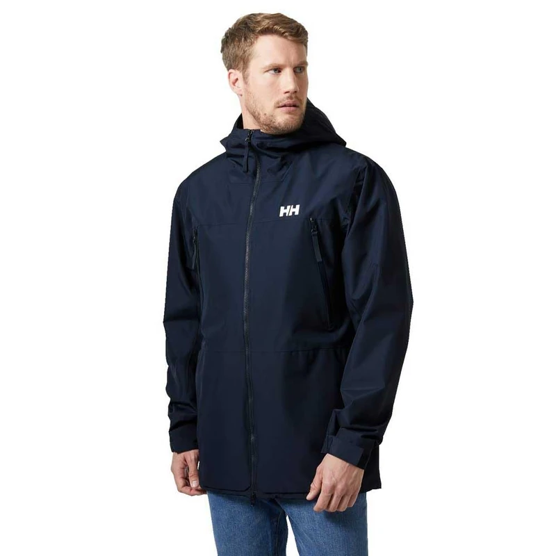 Helly Hansen Mens Active Ocean Bound Parka - Navy, M