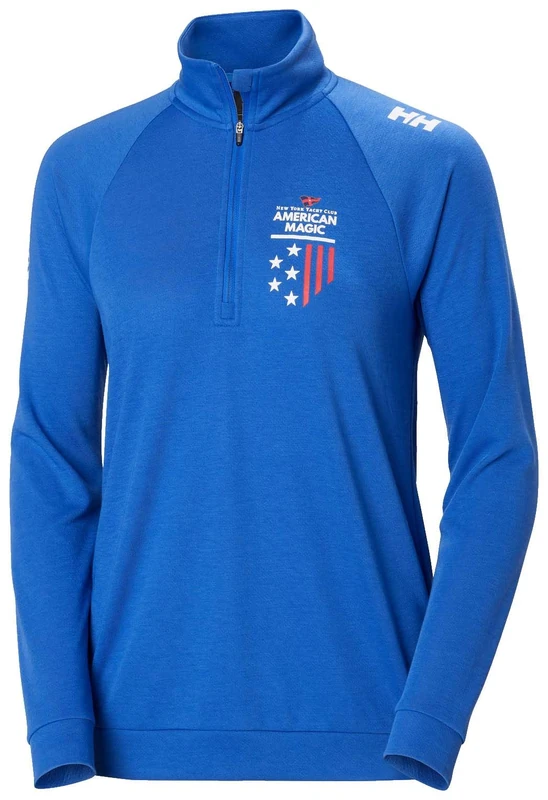 Helly Hansen Womens W Inshore 1/2 Zip Pullover - Cobalt 2.0, M