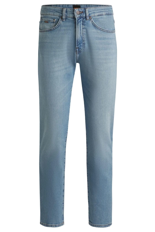 BOSS Mens Re.Maine BC Maine Blue Regular-fit Jeans in Comfort-Stretch Denim