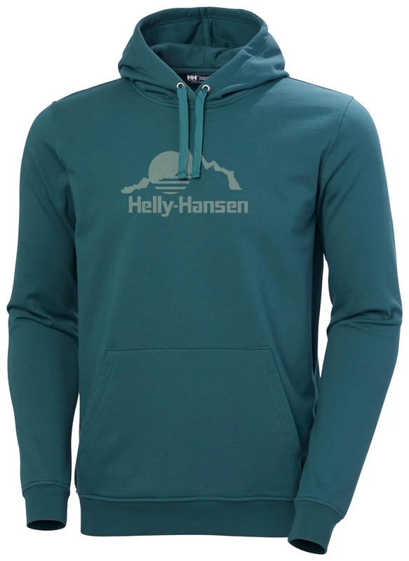 Helly Hansen Men's Nord Graphic Pull Over Hoodie, Dark Creek, M