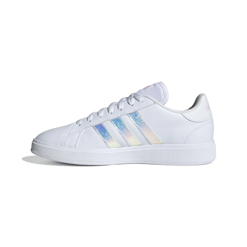 adidas Women's Grand Court Base 2.0 Shoes, Cloud White/Cloud White/Clear Pink, 8 UK