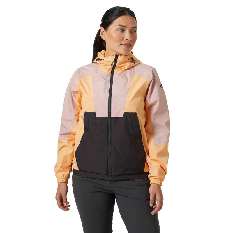 Helly Hansen Womens W Rig Rain Jacket - Miami Peach, M