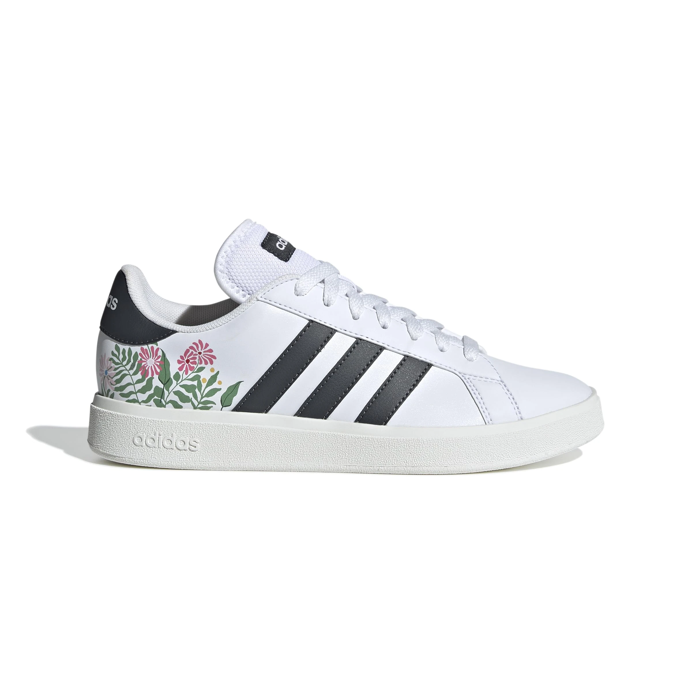 adidas Women's Grand Court Base 2.0 Shoes, Cloud White/Carbon/core White, 5 UK