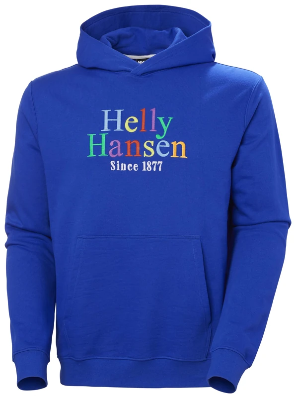 Helly Hansen Mens Core Graphic Sweat Hoodie - Cobalt 2.0, XL