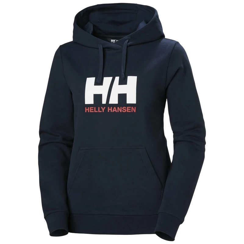 Helly Hansen Womens W HH Logo Hoodie 2.0 - Navy, L