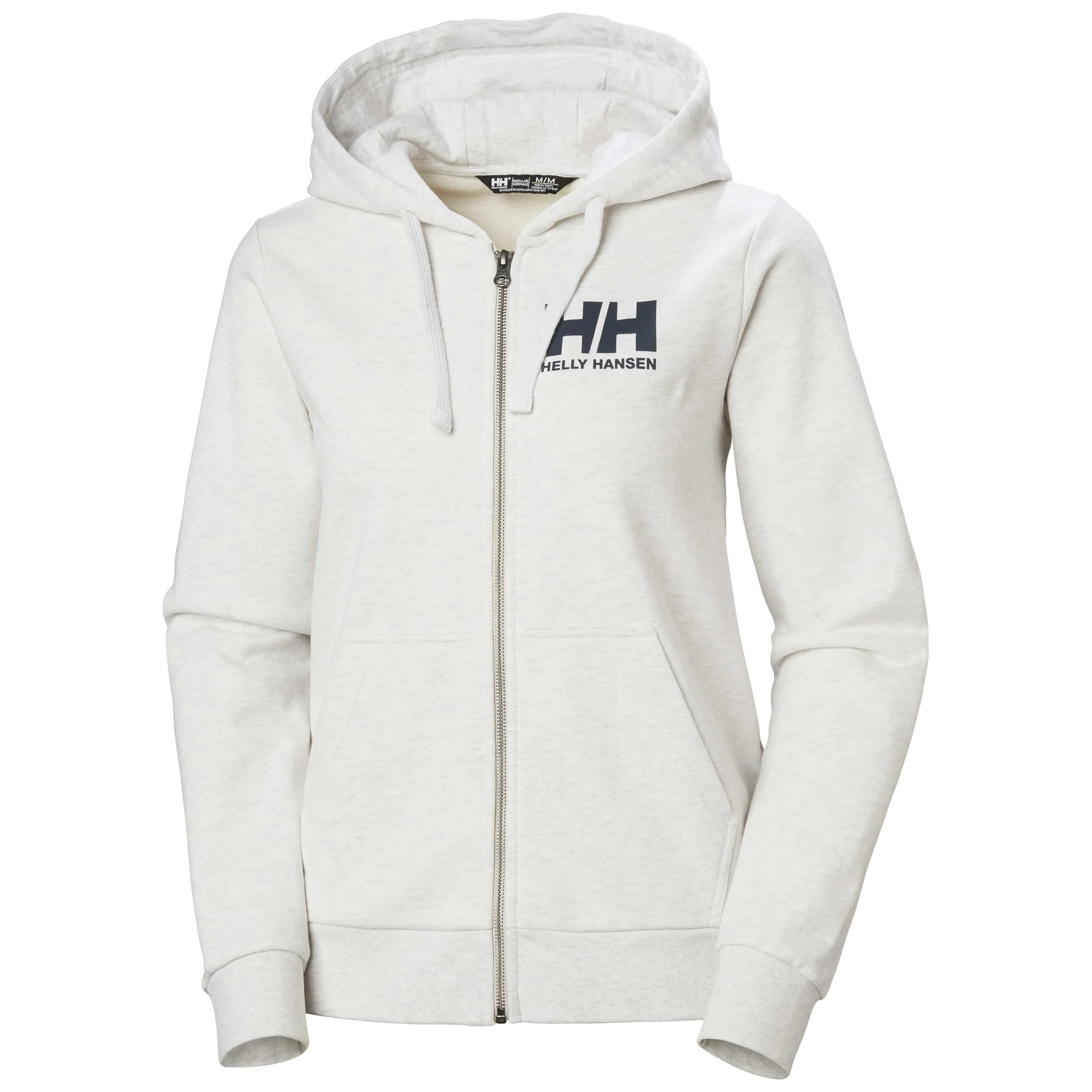 Helly Hansen Womens W HH Logo Full Zip Hoodie 2.0 - Nimbus Cloud, S