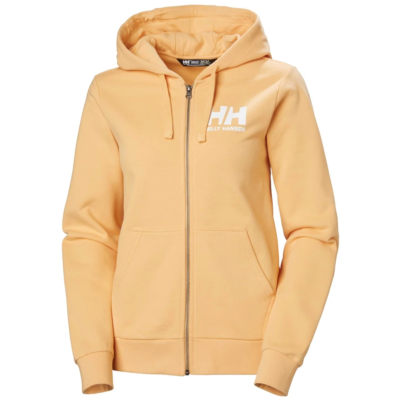 Helly Hansen Womens W HH Logo Full Zip Hoodie 2.0 - Miami Peach, M