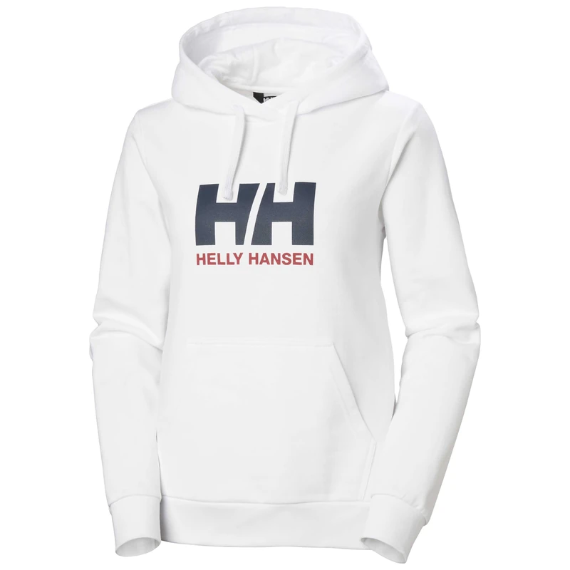 Helly Hansen Womens W HH Logo Hoodie 2.0 - White, XS