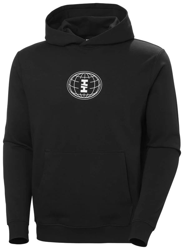 Helly Hansen Mens Core Graphic Sweat Hoodie - Black, S