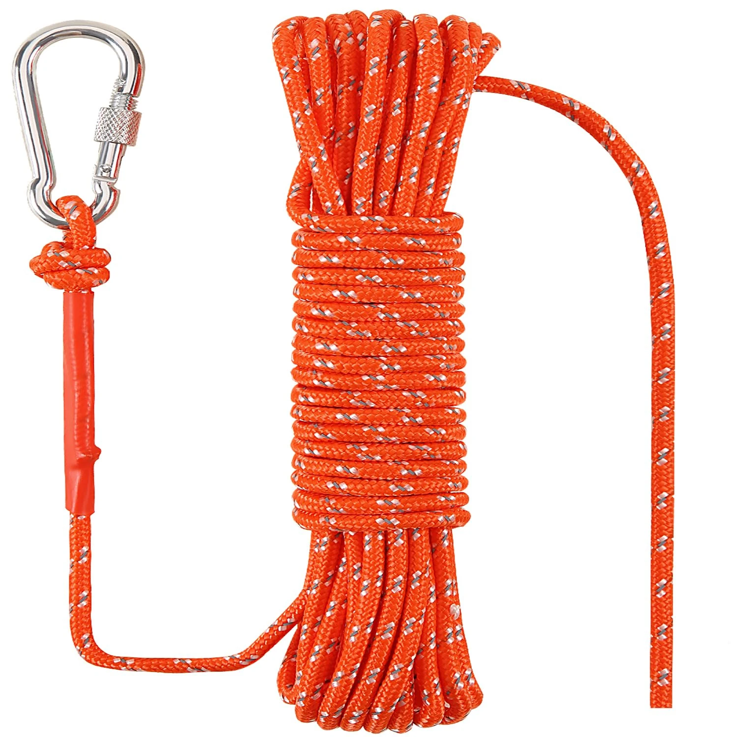 NorthPada 6 mm 10 Meter Floating Rope Anchor Mooring Rope Boat Rope Marine Rope Dock Lines Kayak Canoe Tow Throw Line Reflective Orange