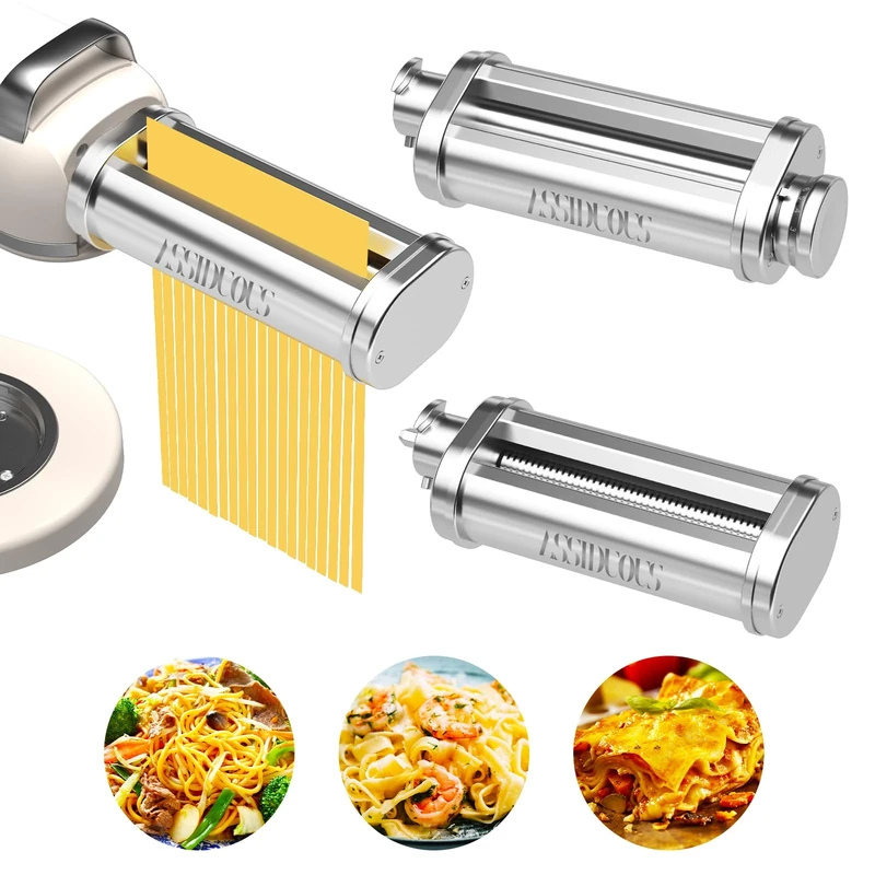 Assiduous 3-in-1 Stainless Steel Pasta Attachment for Kenwood KVC/KVL
