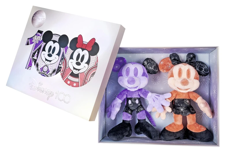 Simba 6315870126 - Disney 100 years, Mickey and Minnie Mouse, Amazon Exclusive Set 4, limited, 33cm plush figures, collector's item, special edition, gift box, Mickey Mouse, from 0 months