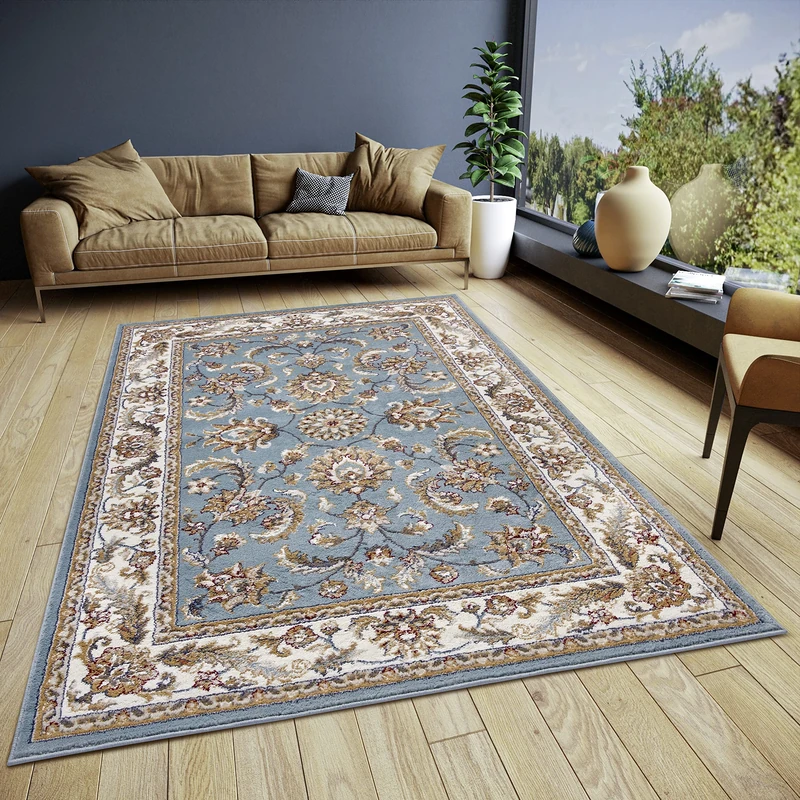 Hanse Home Reni Oriental Rug - Oriental Runner Classic Densely Woven with Ornaments and Flower Motifs Soft Short Pile for Bedroom, Dining Room, Living Room, Hallway - Mint Cream, 160 x 235 cm