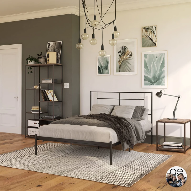 DHP Jensen Metal Bed Black Double