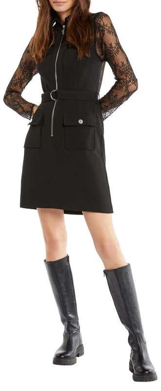 Morgan Women's 232-rpik Robe, Black, 8