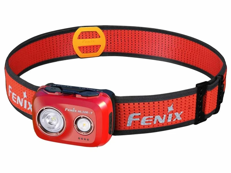 fenix HL32R-T Red, Lightweight Trail Running, Outdoor Sports Headlamp | 800 lumens | 132m | 150 Hrs Max | White Spot and Neutral-White Flood LED's | Sport Headband System | IP66