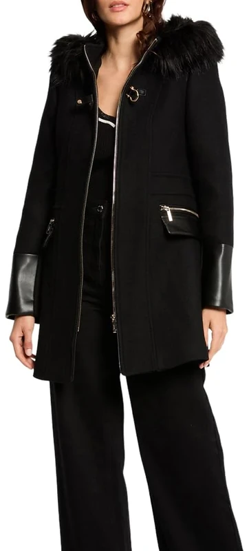 Morgan Woman 222-Gsibil Coat, Black, 36 Eu