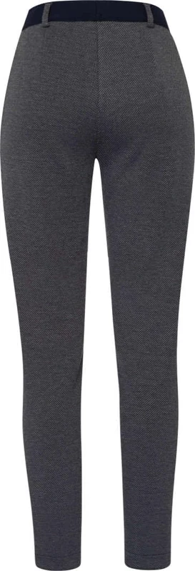 Raphaela by Brax Women's Lillyth Thermo Doppio Diagonal Jersey Casual Trousers, Navy/Grey, 34W x 30L - Image 1