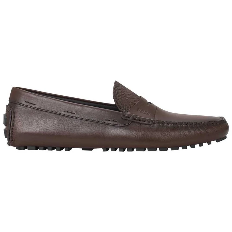 BOSS Men's Driver_mocc_bu Moccasin, Dark Brown, 12 UK
