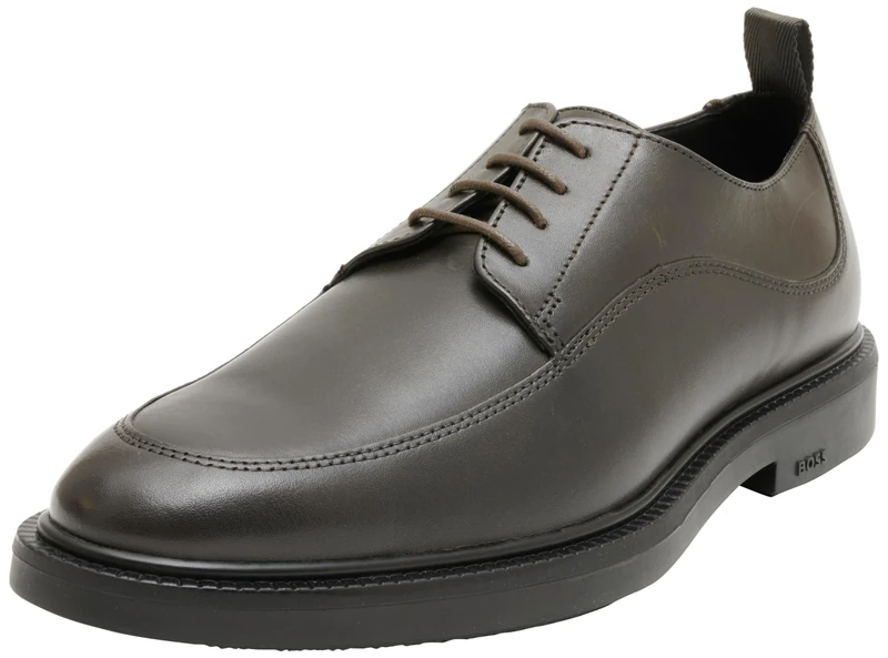 BOSS Men's Larry_derb_stlt Derby, Darkgray, 8 UK