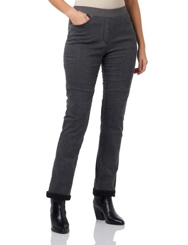 Raphaela by Brax Women's Pamina Th Super Dynamic Jeans Slacks, Charcoal Grey, 38W x 32L