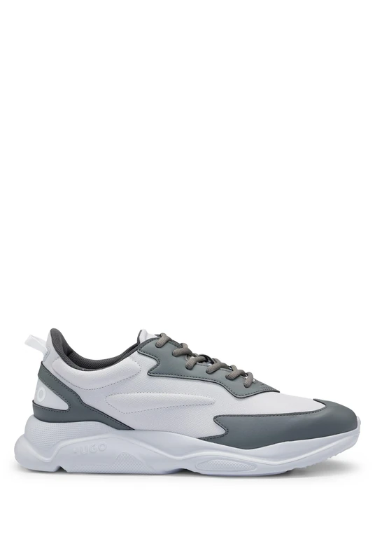 HUGO Men's Leon Runn_nypu_n Running, Open Grey, 11 UK