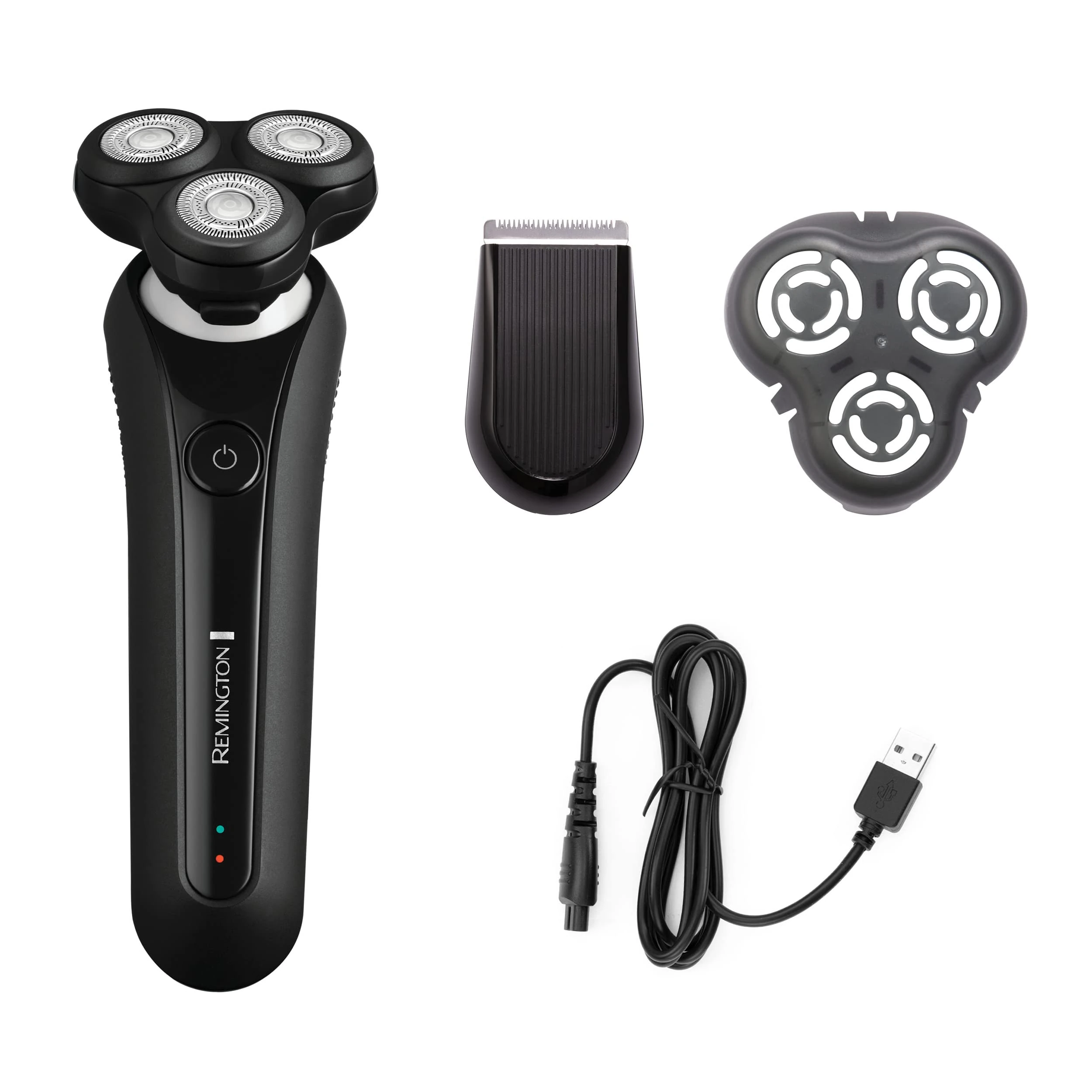Remington X5 Limitless Men's Electric Shaver (Cordless, Wet & Dry, Rotary Shaver, 360° PivotBall, Flexible Shaving Heads, Detail Trimmer, USB Charging, 50-Minute Usage, 90-Minute Charge) XR1750